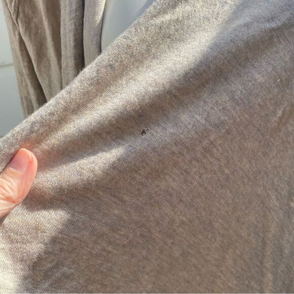 All Saints silk and wool blend sand color cardigan size 6 - Picture 3 of 8